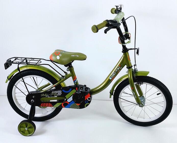 Велосипед двухколесный детский ТМ Riki-Tiki , модель DOLPHIN , диаметр колеса 14", горчичный