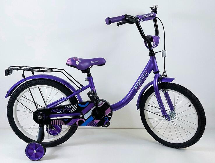 Велосипед двухколесный детский ТМ Riki-Tiki , модель DOLPHIN , диаметр колеса 14", сиреневый