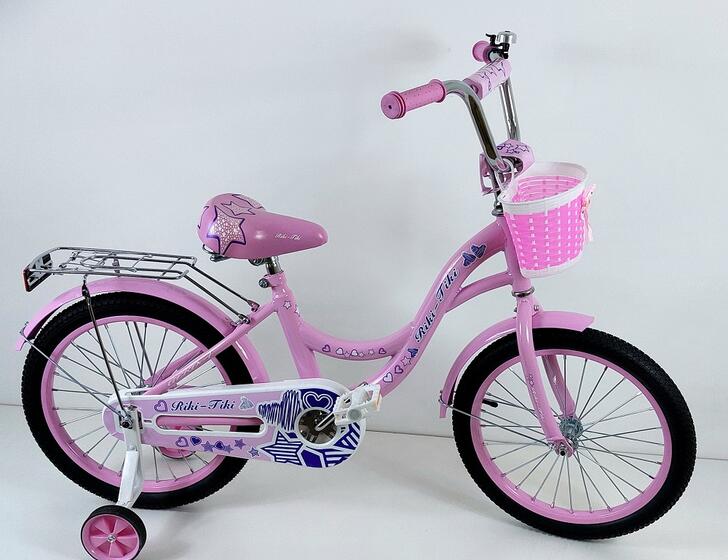 Велосипед двухколесный детский ТМ Riki-Tiki , модель GERDA , диаметр колеса 18", розовый