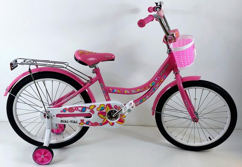 Велосипед двухколесный детский ТМ Riki-Tiki , модель NICOLE , диаметр колеса 14", розовый