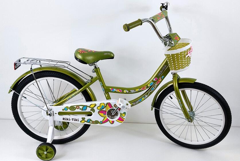 Велосипед двухколесный детский ТМ Riki-Tiki , модель NICOLE , диаметр колеса 14", горчичный