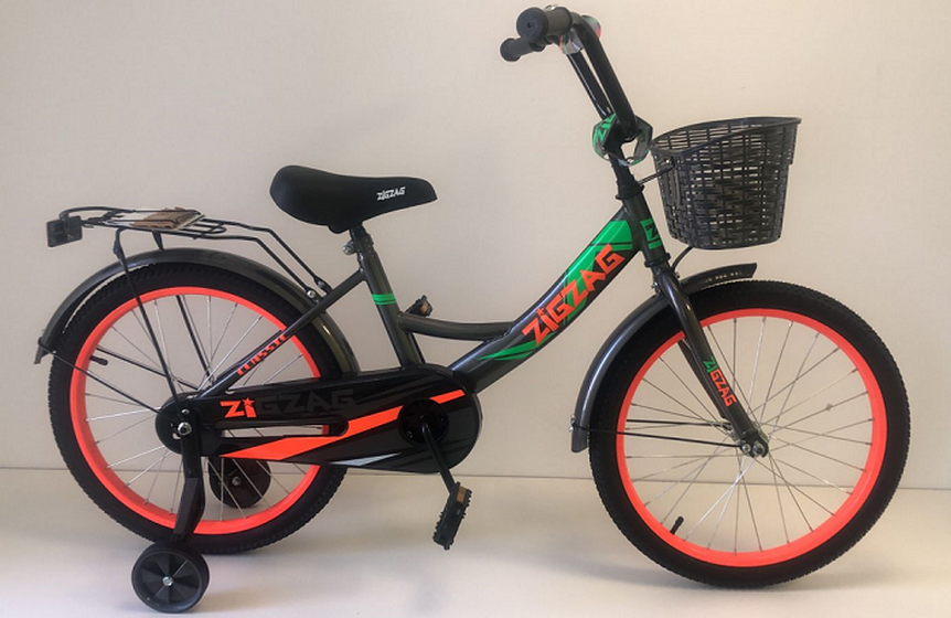 Велосипед двухколесный детский ТМ ZIGZAG, модель CLASSIC, диаметр колеса 18", серый117664