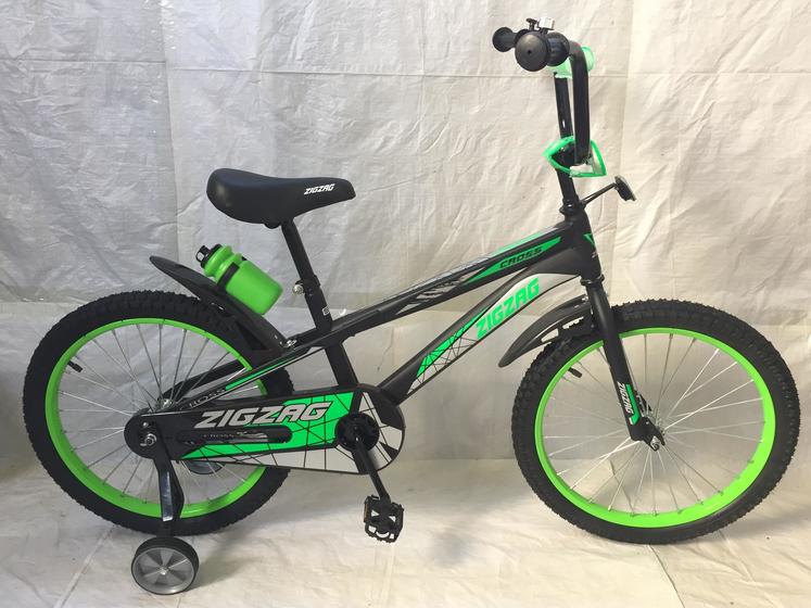 Велосипед двухколесный детский ТМ ZIGZAG, модель CROSS, диаметр колеса 18", черный ( 043364)