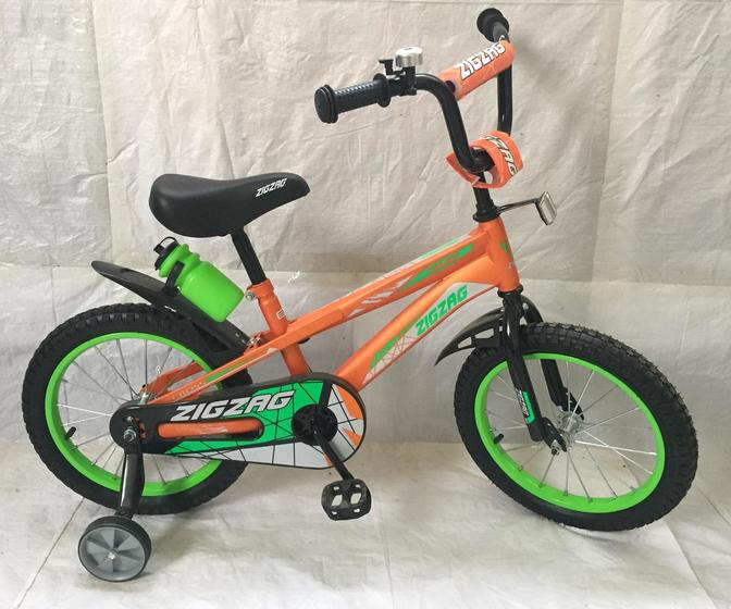 Велосипед двухколесный детский ТМ ZIGZAG, модель CROSS, диаметр колеса 16", оранжевый (043234)