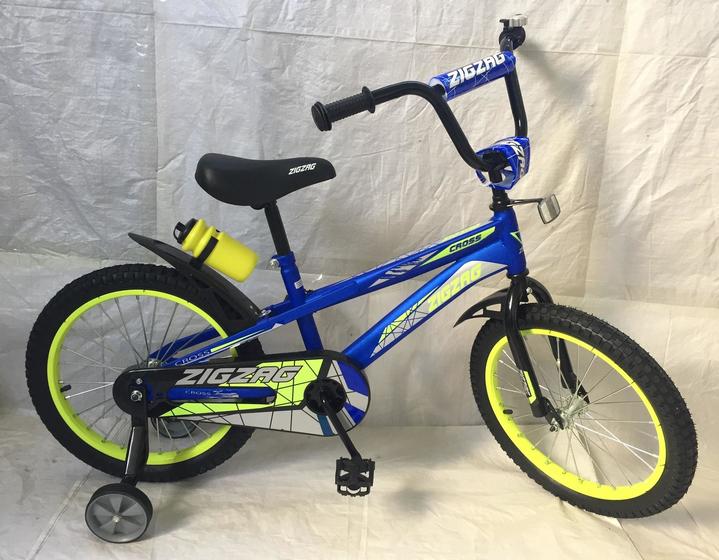 Велосипед двухколесный детский ТМ ZIGZAG, модель CROSS, диаметр колеса 18", синий (043357)