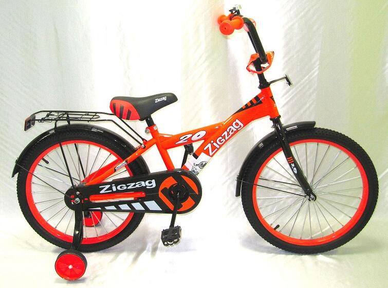 Велосипед двухколесный детский ТМ ZIGZAG, модель SNOKY, диаметр колеса 18", ярко оранжевый (043418)