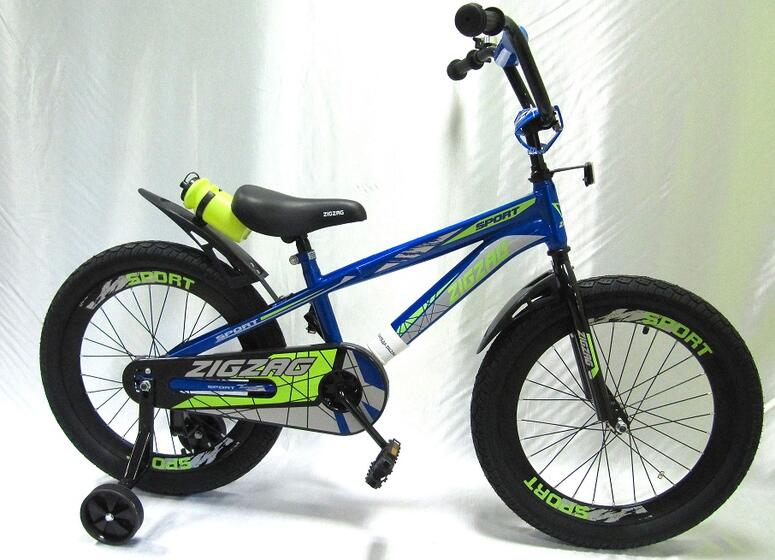 Велосипед двухколесный детский ТМ ZIGZAG, модель SPORT, высок. ал.обод  20", синий (052767)