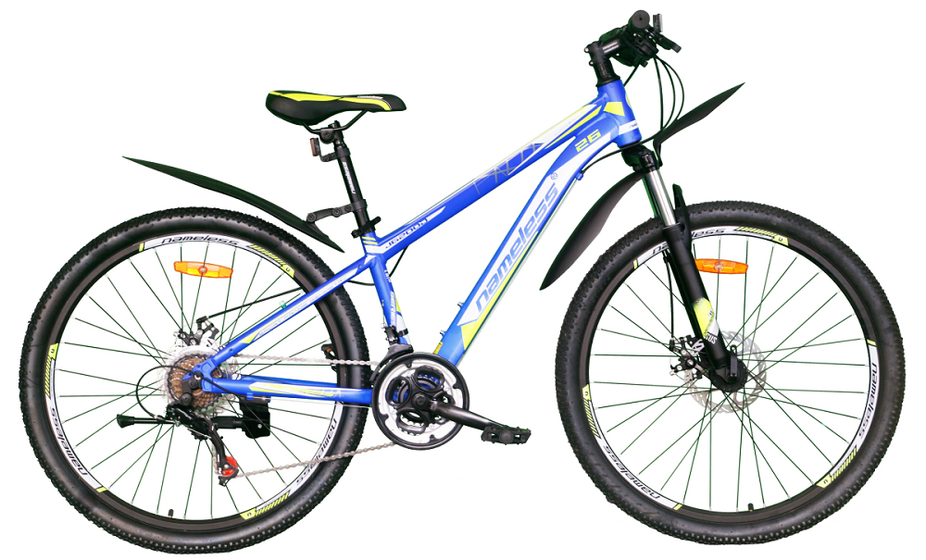 Велосипед 26" NAMELESS J6200D синий-желтый 13"