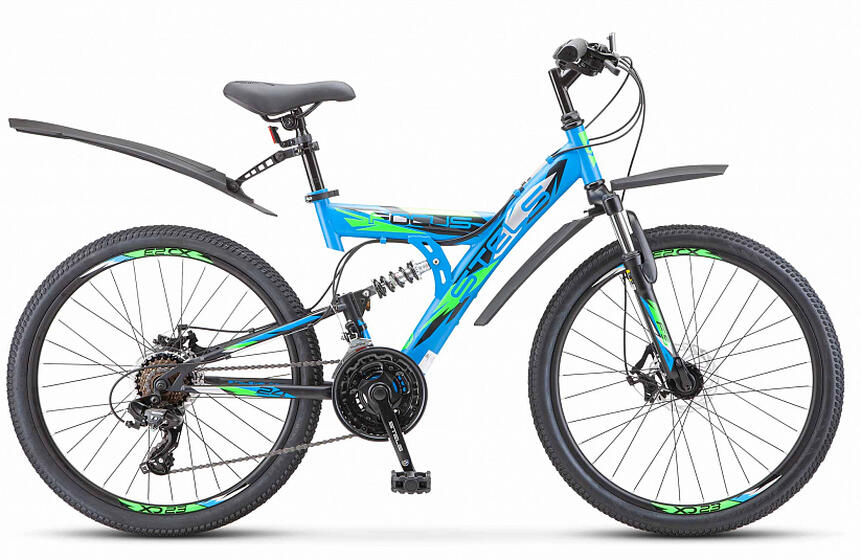 Велосипед Focus MD 18-sp 16" Синий/чёрный 24" арт.V010