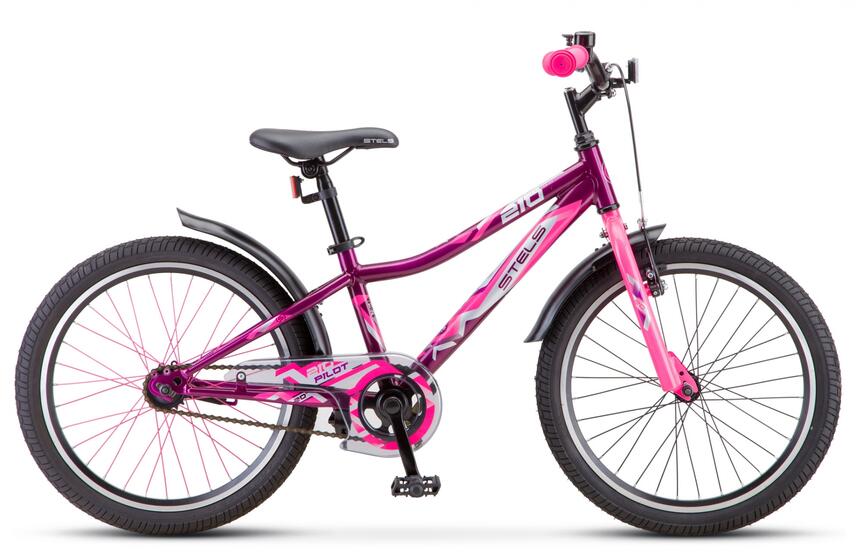 Велосипед Pilot 210 11" 20"Фиолетовый/розовый арт.Z010