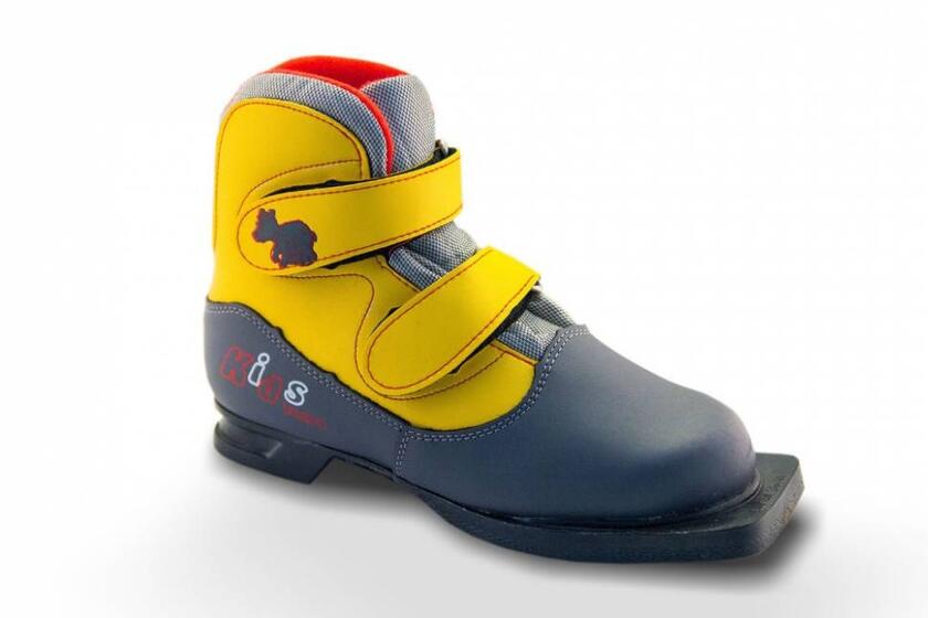 Ботинки лыжные NN75 Kids серо-желтый р.38