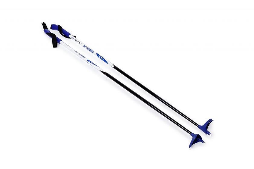 Палки лыжные STC X400 blue р 120 100% стекловолокно