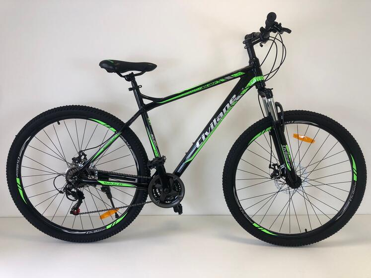 Велосипед двухколесный для взрослых ТМ Civilane, SURF MD AL 2990-21 BLACK/GREEN