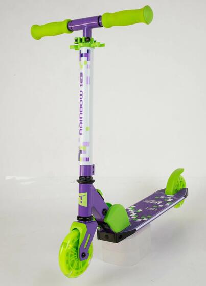 Самокат TT  Rainbow 125 purple/green 1/4