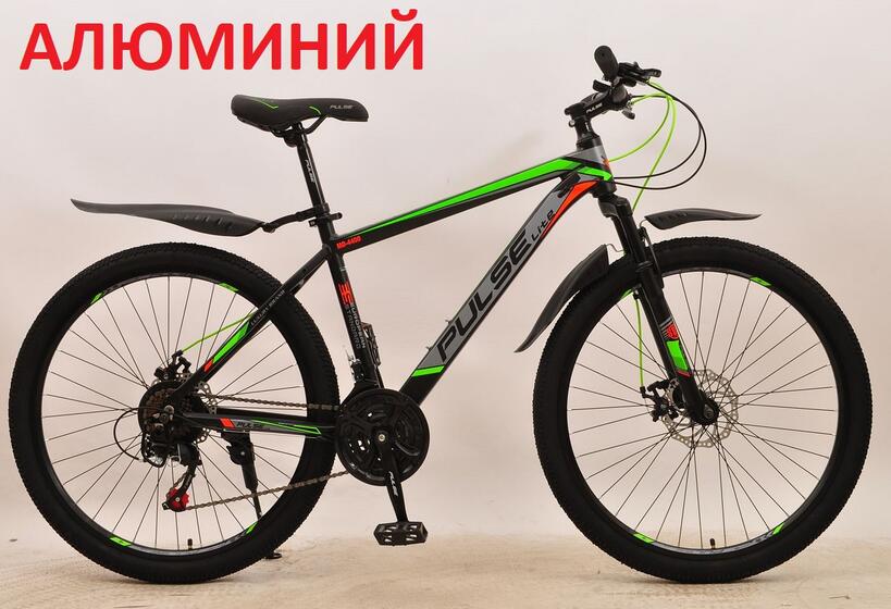 Велосипед 26" Pulse Lite MD-4400-1, черный/зеленый/оранжевый