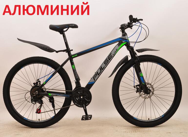 Велосипед 26" Pulse Lite MD-4400-6, черный/синий/зеленый