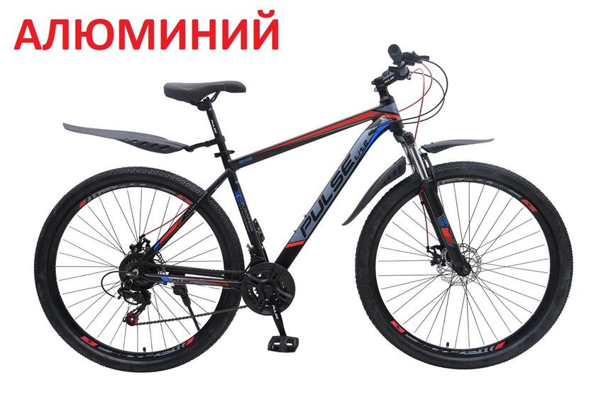 Велосипед 29" Pulse Lite MD-5600-19-5, черный/синий/красный